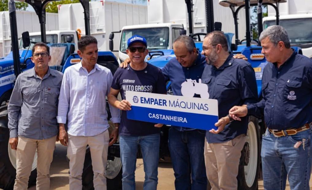 Deputado estadual Fabinho entrega maquinários para fortalecer agricultura familiar em Castanheira