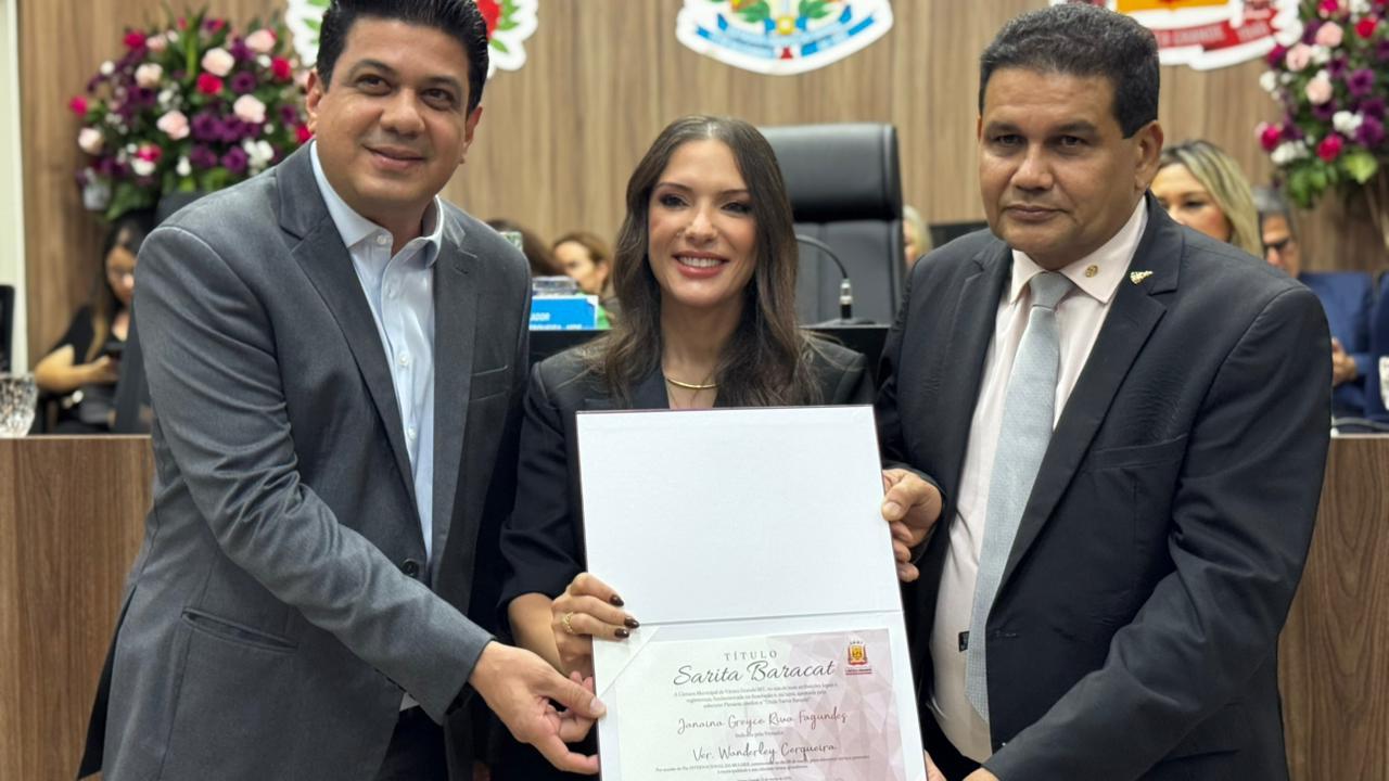 Janaina Riva recebe título Sarita Baracat em Várzea Grande e destaca legado de mulheres na política