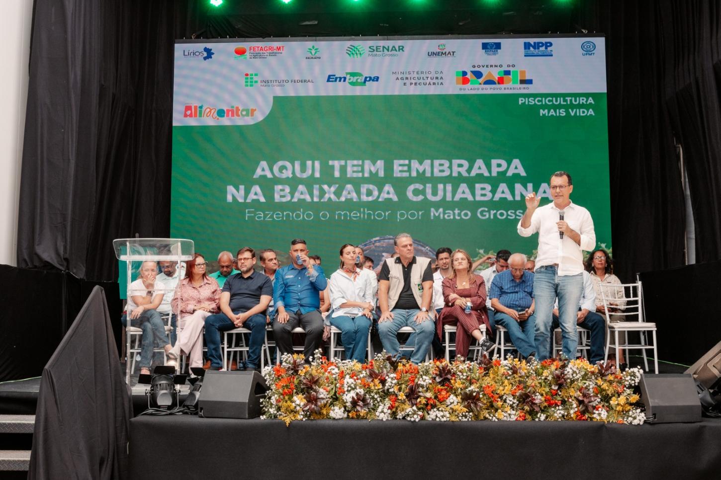 Lúdio comemora Embrapa da Baixada Cuiabana: 