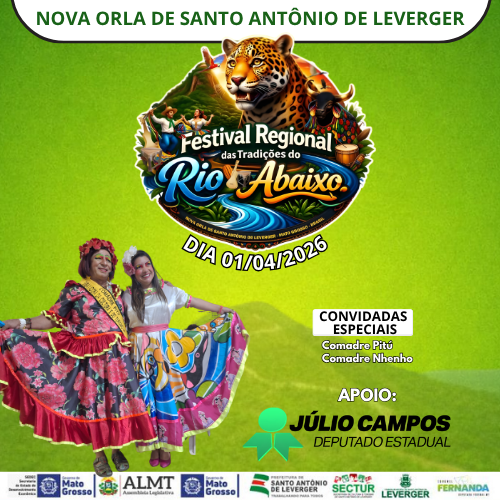 Festival Regional do Rio Abaixo mantém viva a tradição ribeirinha em Santo Antônio de Leverger