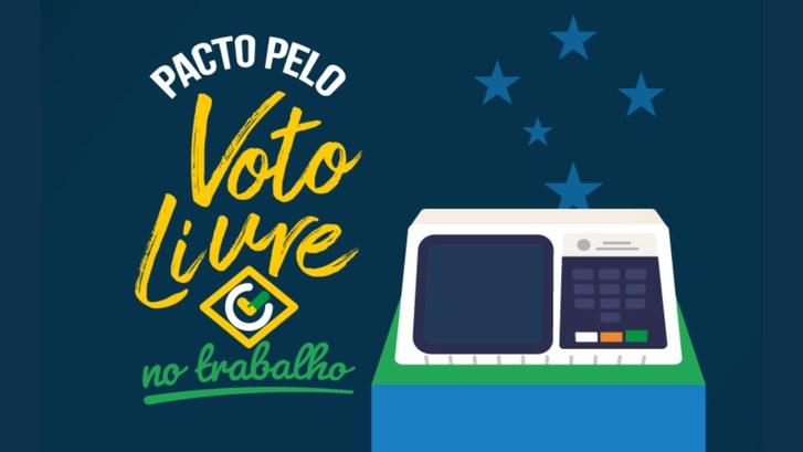 Instituições convidam interessados a aderir ao Pacto pelo Voto Livre no Trabalho