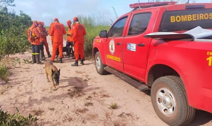 Corpo de Bombeiros intensifica buscas por homem desaparecido em área de mata