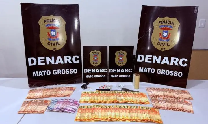 Polícia Civil prende mãe e filho por tráfico de drogas em Várzea Grande